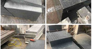 东营 芝麻黑地铺石材