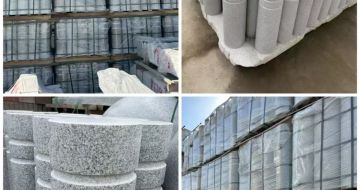 东营 芝麻白花岗岩挡车柱、隔离柱多少钱