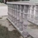 东营 芝麻白圆形光面花瓶柱，栏杆