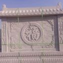 东营 芝麻白花岗岩屏风，照壁，影壁