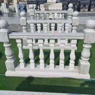 东营 别墅石材栏杆特写