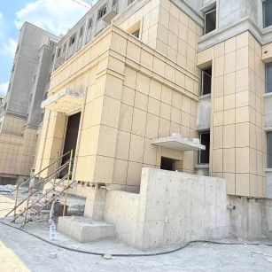 东营 黄金麻干挂，工地实拍