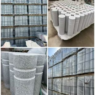 东营 芝麻白花岗岩挡车柱、隔离柱多少钱