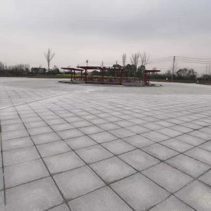 东营 芝麻白火烧面-公园广场地铺效果