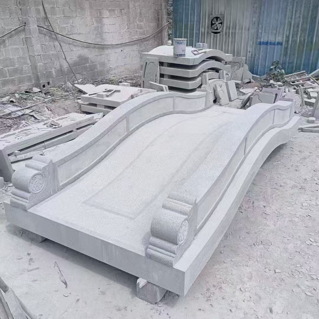 东营 芝麻灰花岗岩园林景观 小石桥