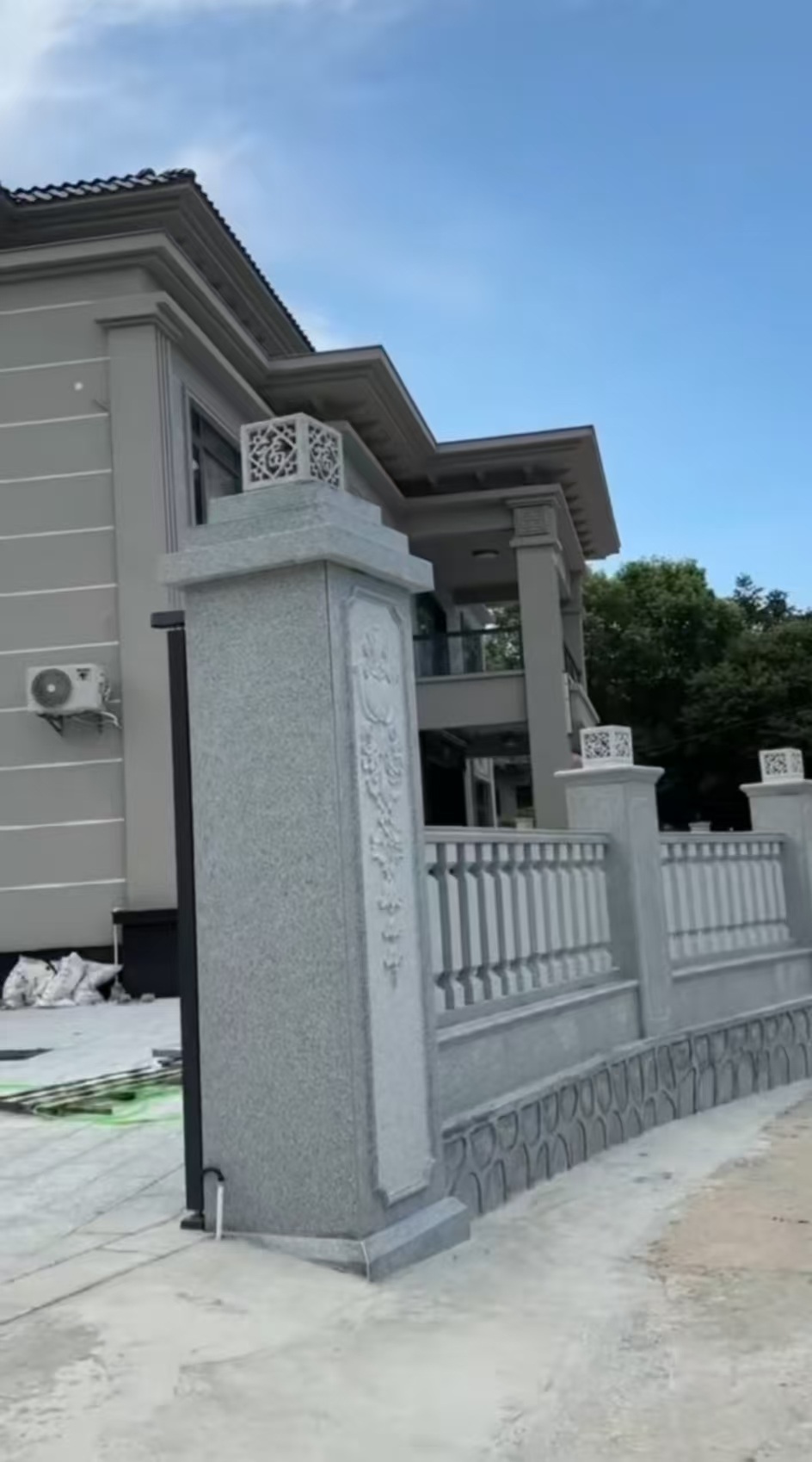 东营 芝麻白别墅围墙栏杆，私人订制