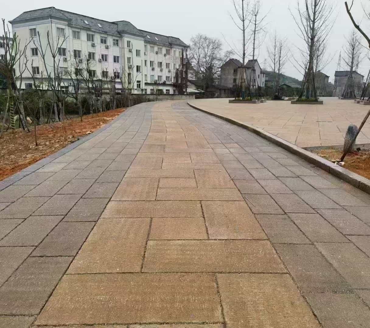 东营仿古石铺装效果