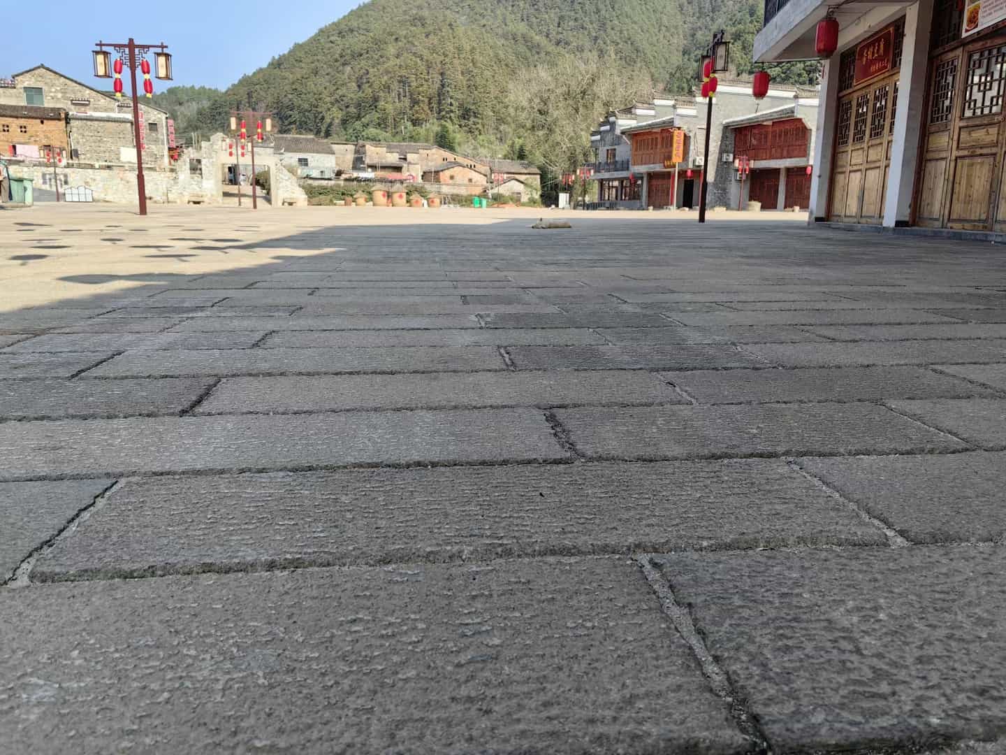 东营仿古石铺装效果