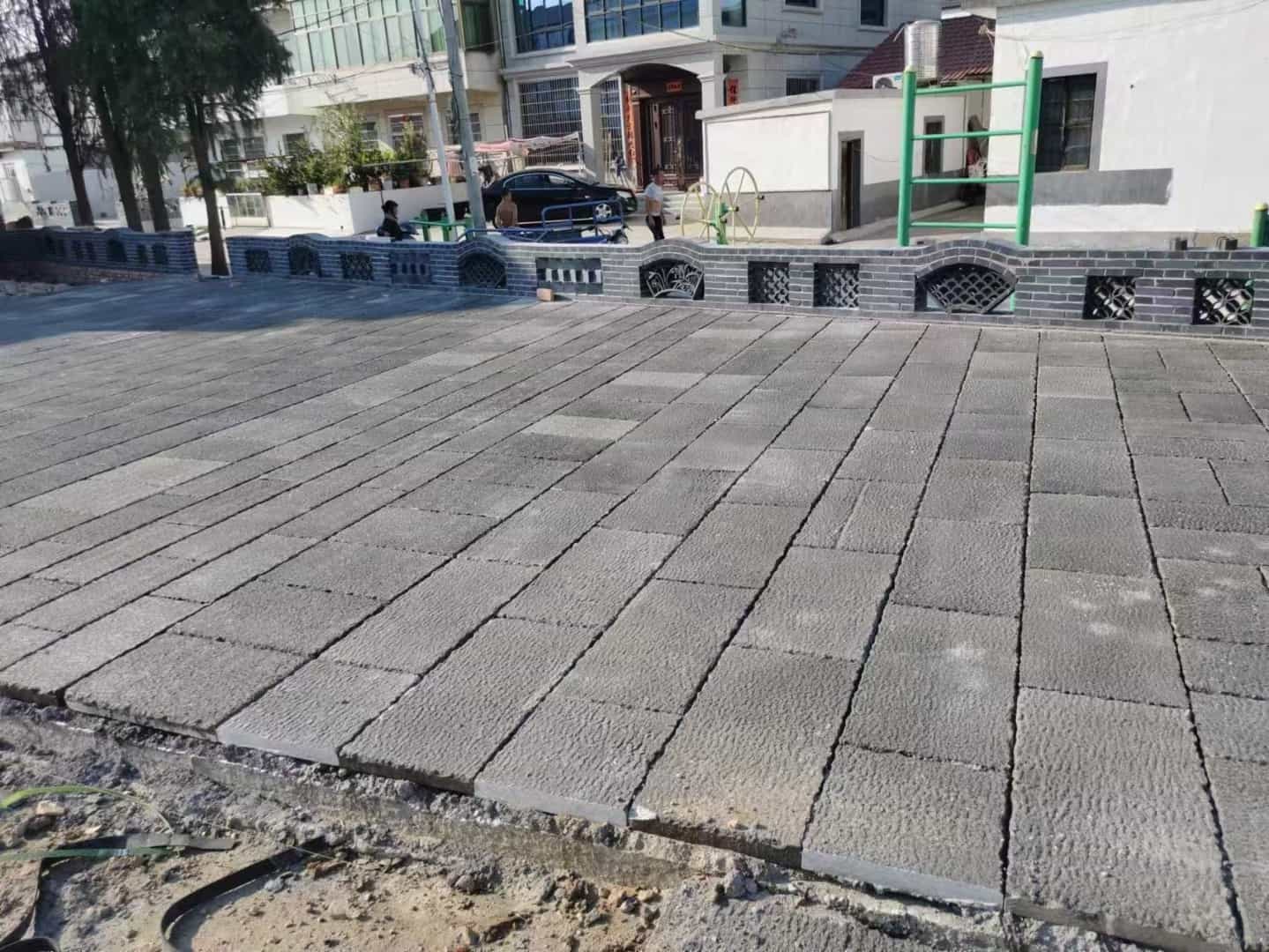 东营仿古石铺装效果