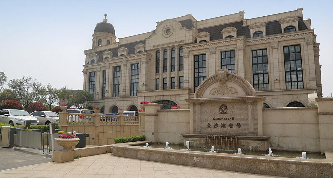 东营花岗岩黄金麻建筑外墙干挂案例