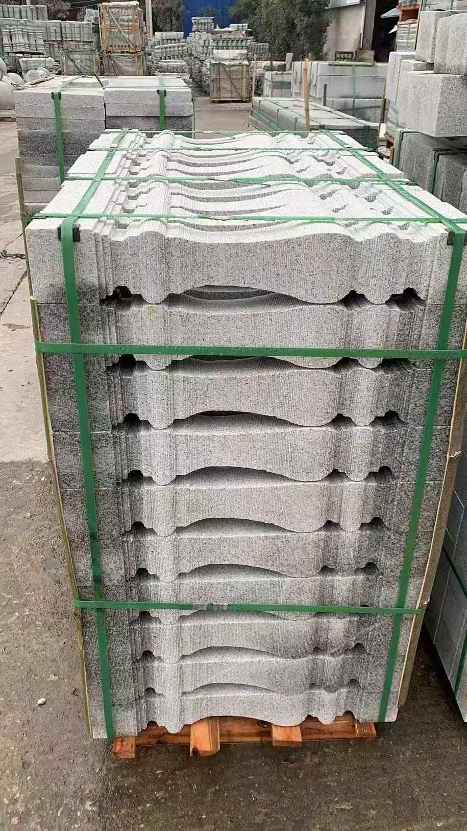 东营 芝麻白方形拉丝面，栏杆花瓶柱