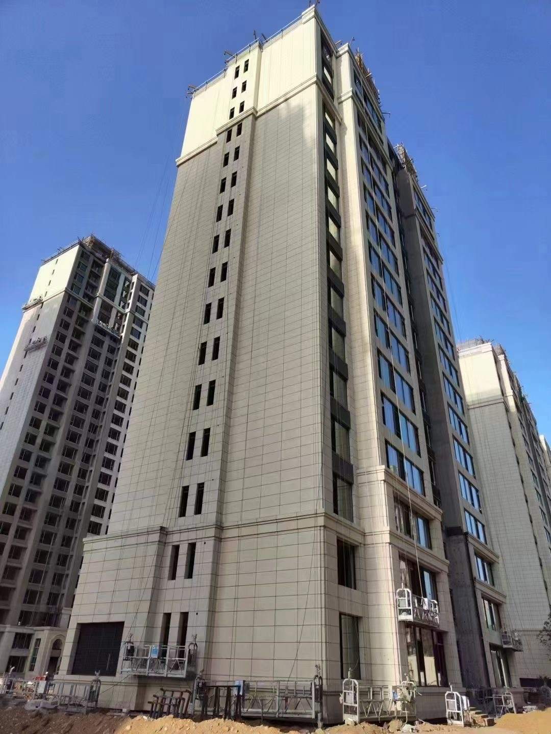 东营黄金麻高端小区，外墙干挂